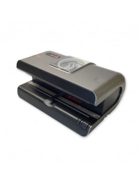 Vacuum impulse sealer with nozzle and cup